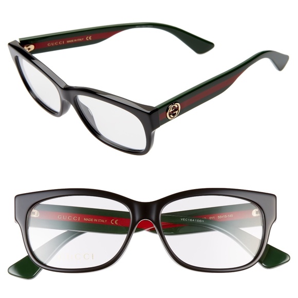 Gucci Women's Eyeglasses GG0278O-011 Black Frame - Picture 5 of 10